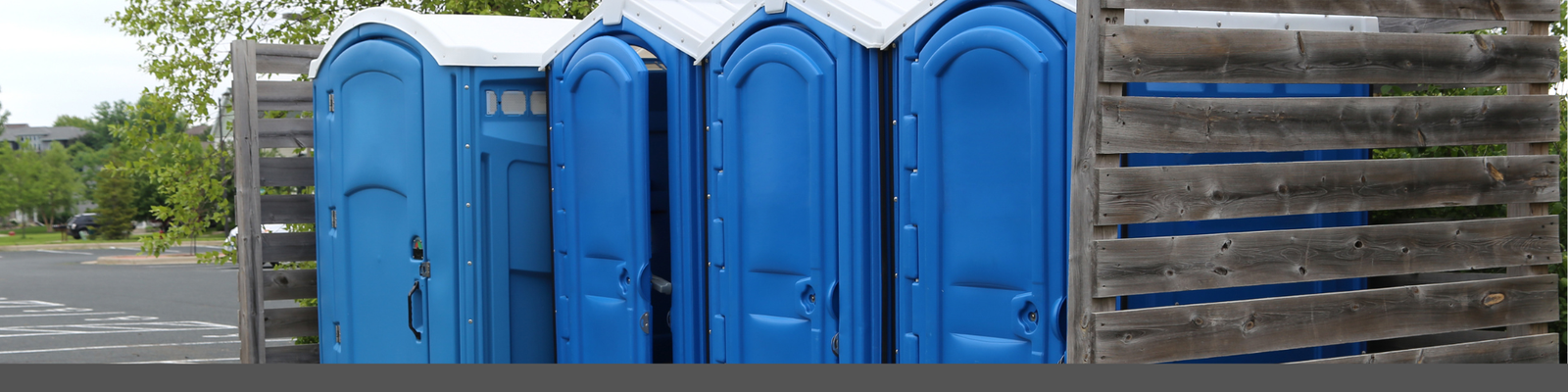 portopotty row at sports fields